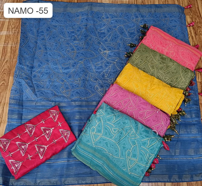 Namo 55 By Kalpatru Soft Cotton Designer Sarees Wholesale Price In Surat